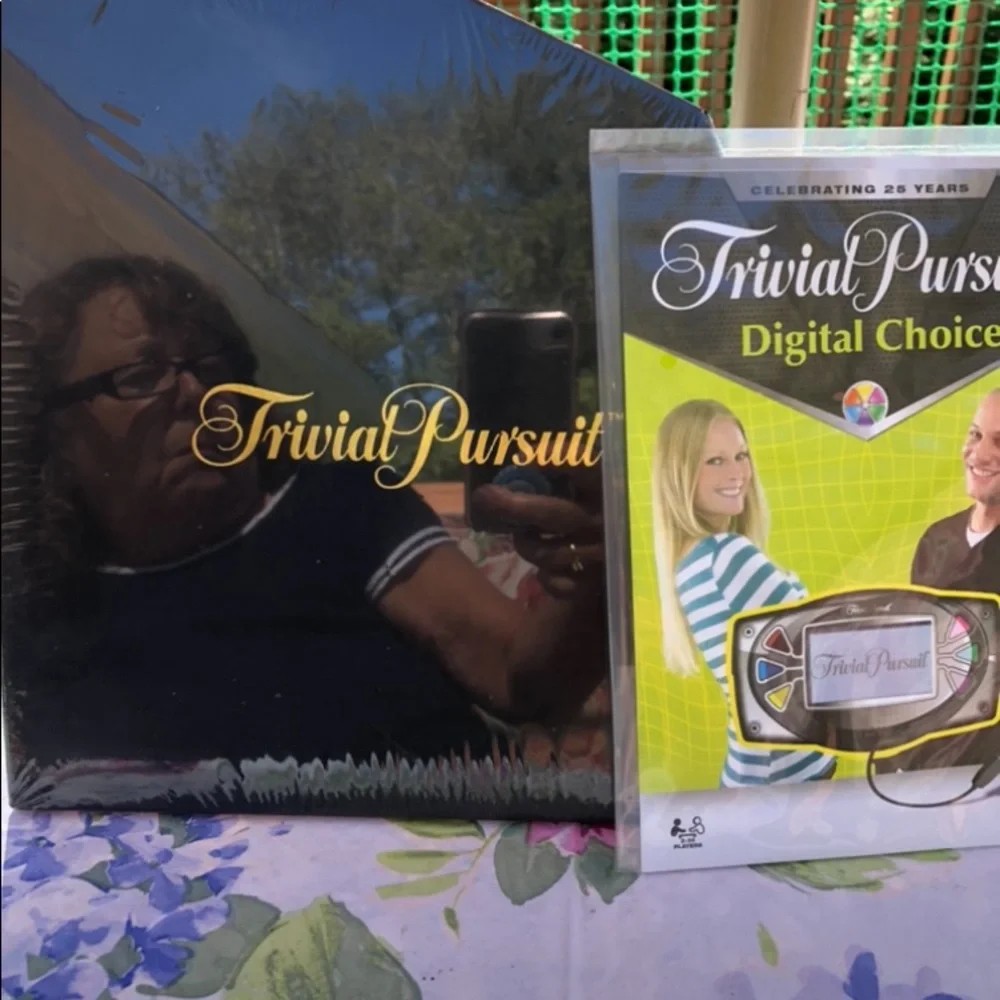 Digital trivial pursuit box opened